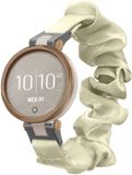 kwmobile elastisch bandje voor smartwatch - Geschikt voor Garmin Lily Sport - Pastelgeel