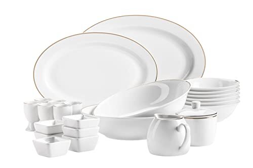 Mäser Accessoireset PROFESSIONAL DINING wit, goud