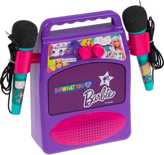 CLAUDIO Barbie Luidspreker met Karaokemicrofoon