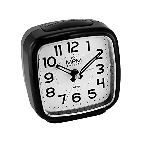 LecWec MPM Black Plastic Alarm Clock