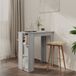 Maison Exclusive Tabouret de bar avec étagère, gris Sonoma, 102x50x103,5 cm, panneau de particules