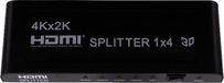 Eisenz HDMI Splitter 1x4 – 4K UHD – 1 Ingang naar 4 Uitgangen – Gelijktijdige Weergave op 4 Schermen