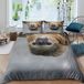 Omgoods - Housse de couette Paresseux, Linge de lit 3D pour garçons et filles, Taille simple