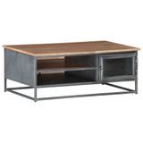 Prolenta Maison Exclusive - Salontafel, grijs, 90x50x35 cm, massief acaciahout