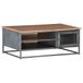 Prolenta Maison Exclusive - Salontafel, grijs, 90x50x35 cm, massief acaciahout