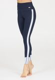 Athlecia Tights Aspasia Vrouwen donkerblauw Polyester Gestreept