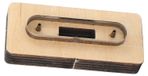 Outil de découpe en cuir avec tampon en bois, lame en acier, 13x6x3 cm