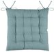 Stof Textile stoelkussens DUO - jade groen - 38 x 38 x 3.5 cm