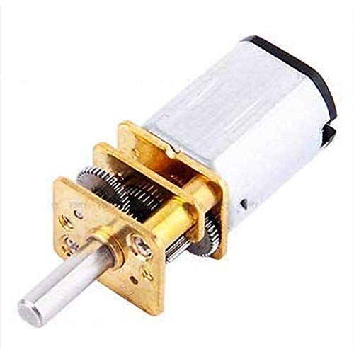 Kuuleyn Gear DC-reductiemotor, N20 DC3V 6V 12V 50-2000 RPM snelheidsreductietandwiel DC-motor met metalen versnellingsbak
