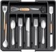 Unyqoos® Organiseur de tiroir réglable et spacieux pour ustensiles de cuisine et rangement de couverts
