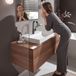 Hansgrohe Vivenis ééngreeps wastafelmengkraan 210 met draaibare uitloop en trekwaste Brushed Black Chrome