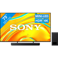 Sony Bravia 75" XR Mini-LED (2025) TV + Theatre Bar 6 - Black