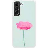 Samsung Bedrukt siliconen hoesje compatibel met Galaxy S22 Plus Fleur Rose