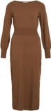 VILA VIkery L/S Boatneck Midi Dress Argan Oil XL