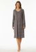 Schiesser Nachthemd Comfort Essentials Dames Lange Mouw Katoen Grafiet Maat 36
