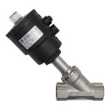 RIEGLER 3363.03 schuine zittingklep, zonder NAMUR-interface, ES, G 1, max. 11 bar.