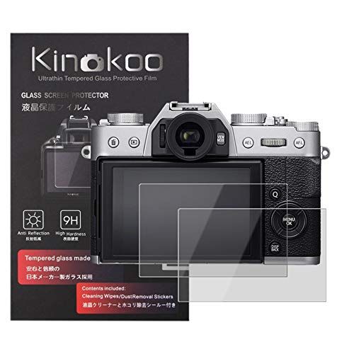 kinokoo Gehard Glasfilm voor fuji X-T30/X-T20/X-T10/X-E3/X-A2/X30/XF10 Kristalheldere Film FUJIFILM XT30 XT20 XT10 XE3 XA2 X30 XF10 Schermbeschermer Bubble-vrij/antikras (2 stuks)