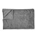 HOME DECO FACTORY TX0099 Dark gray embossed flannel blanket, 150x200 cm
