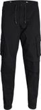 JACK & JONES Kane Noah Cuffed Cargo loose fit heren cargo broek zwart