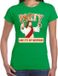 Bellatio Decorations Party Jezus Foute kersttrui t-shirt Party like its my birthday - Groen - Dames - XL