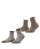 Esprit Heart Pattern 2-Pack sokken dames veelkleurig - maat 35-38