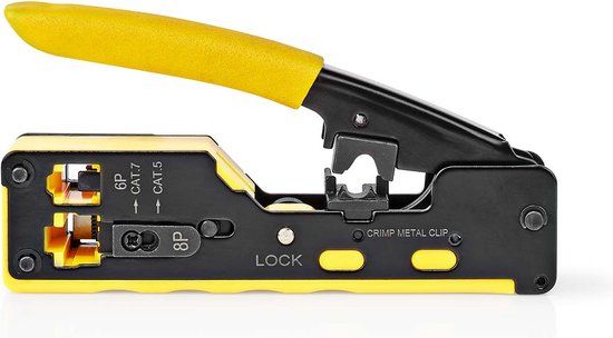 Nedis Krimptang - CAT5/CAT5e/CAT6/CAT6a/CAT7/RJ12/RJ45 - Zwart