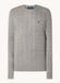 Ralph Lauren Cable Knit Cashmere Blend Sweater with Logo Embroidery