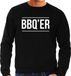 Bellatio Decorations BBQ-ER BBQ - Barbecue - Cadeau - Sweater - Trui - Zwart - Voor Heren - Verjaardag - Vaderdag Kado S