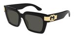 Gucci GG1689S Lunettes de soleil papillon pour femme en noir avec verres gris, 54mm