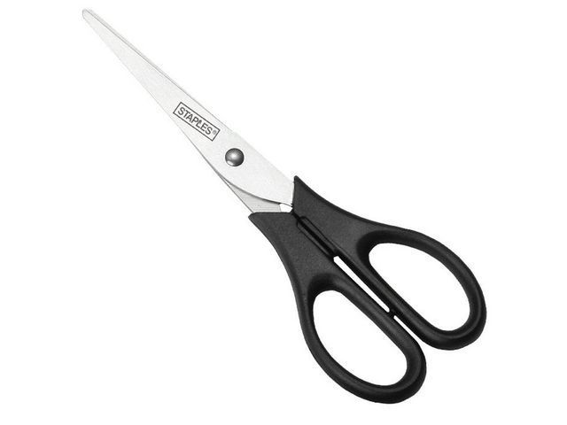 Staples Eco Schaar - 165 mm - Zwart/Zilver