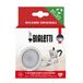 Bialetti Reserveonderdelen, inclusief 3 afdichtingen en 1 plaat, compatibel met Moka Express 12 kopjes
