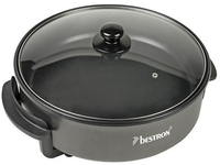 Bestron XXL Electric Frying Pan - 40cm, Non-Stick, Thermostat - Black