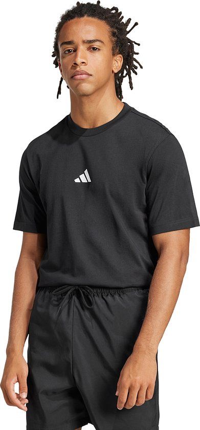 Adidas Sportswear Essentials Small Logo Single Jersey T-Shirt - Heren - Zwart