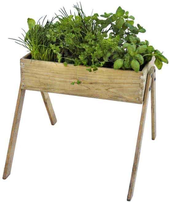 Hillhout - Minigarden Junior - Grenen -53x60x45 cm Junior bloembak