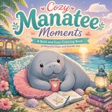 Cozy Manatee: Cute & Cozy Coloring Book