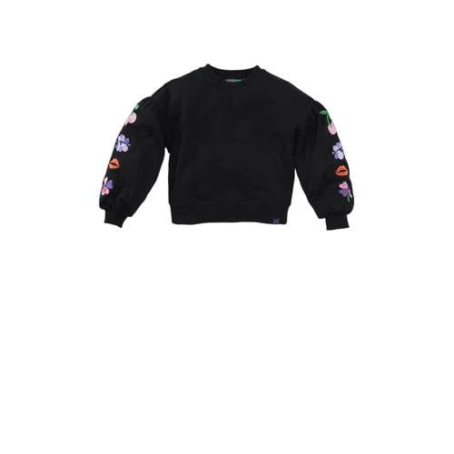 Z8 kids sweater Zahara met borduursels donkerblauw