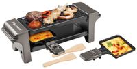 Merkloos Raclettegrill Mini Raclette - 1-2 personen - 350W - Titaniumgrijs