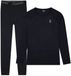 Poederbaas Thermoset Merinowol Heren - Thermoshirt + Thermolegging - Zwart - Maat XL