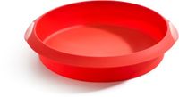 Lékué Moule à gâteau rond ø 24 cm - Silicone - Rouge