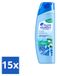 Head & Shoulders 15 x Anti-roos shampoo, Pure Intense, extra verkoelend, 250 ml - voordeelverpakking