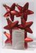 Decoris Suspension de Noël Étoile rouge dia 7,5cm 6 pièces