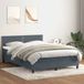 Maison Exclusive - Sommier À Lattes De Lit Et Matelas Gris Foncé 160x210cm Velours