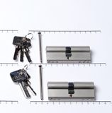 Oxloc Profielcilinder dubbel per 2 gelijksluitend 40t40 - 8714678008702