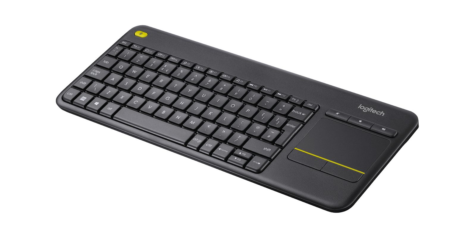 Logitech K400 Plus - Draadloos Toetsenbord - QWERTY US International - Zwart