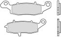 Brembo 07ka18sa plaquettes de frein frittées argent
