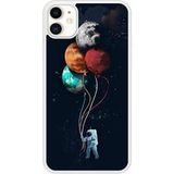 Cosmonaute aux ballons Verstevigd hoesje met sublimatie bedrukking, compatibel met Apple iPhone 11
