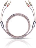Oehlbach Twin Mix One B 300 audio kabel 3 m Banaan Transparant