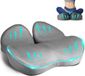 Unyqoos Coussin d'assise ergonomique en mousse à mémoire de forme – Gris