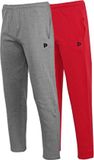 Donnay 2-Pack Joggingbroek Rechte Pijp (Wess) - Sportbroek - Heren - Silver-marl/Berry Red (489) - Maat L