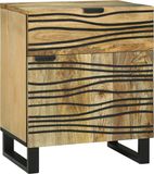 vidaXL Nachtkastje Naturel 50 x 33 x 60 cm Bewerkt hout